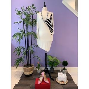 Italian Boatneck Asymmetrical Hem Knit Dress